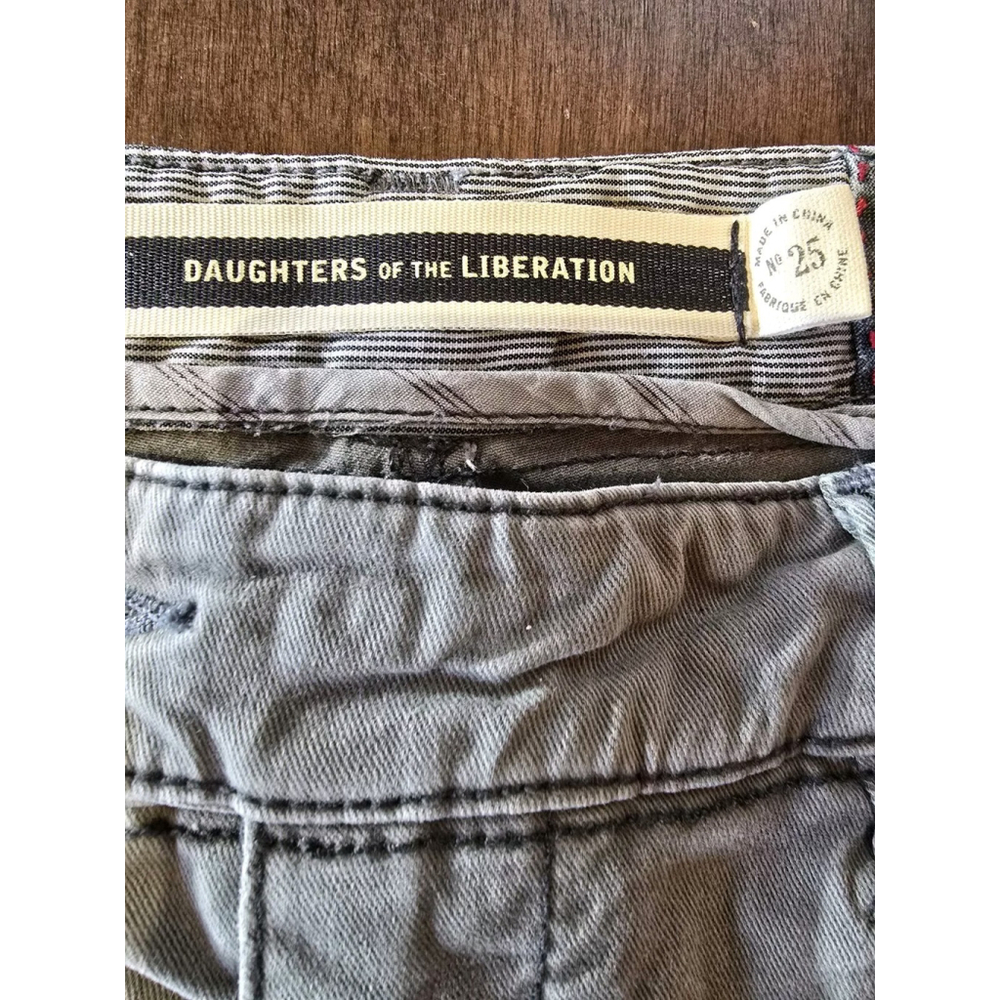 Anthro Daughters of the Liberation Womens Cargo Ankle Zip Size 25 - Picture 10 of 11
